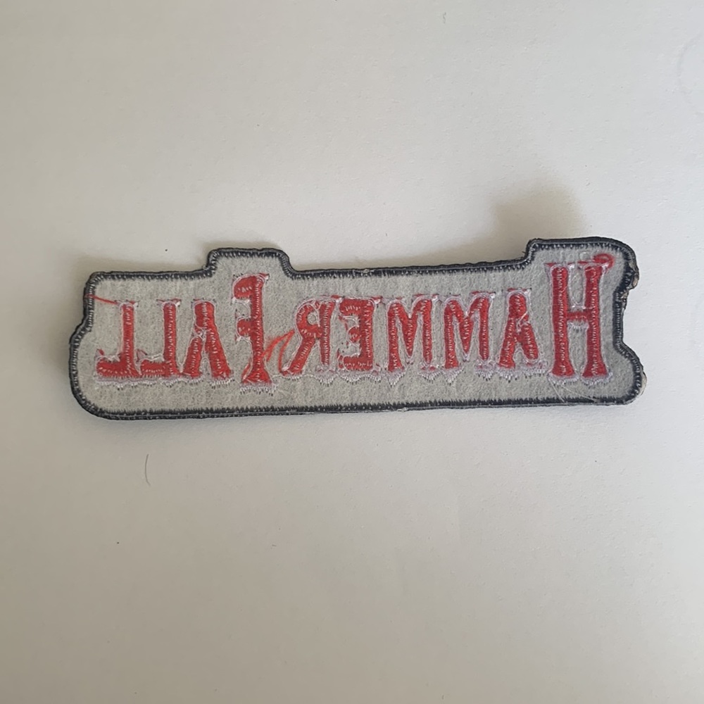 🧡 Hammer fall iron on patch - Picture 2 of 4